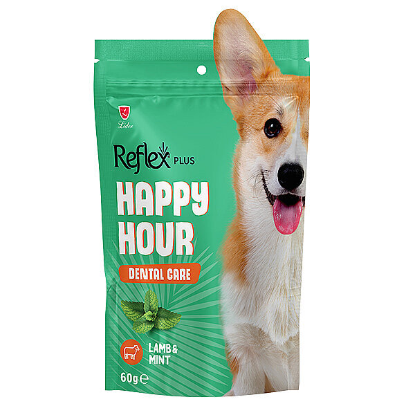 Reflex Plus Happy Hour Ağız ve Diş Sağlığı için Köpek Ödül Maması 60 g