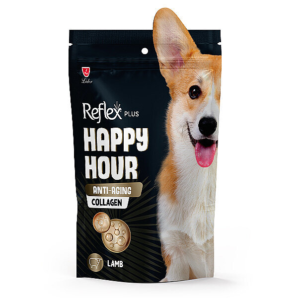 Reflex Plus Happy Hour Kolajen Destekli Kuzu Etli Yetişkin Köpek Ödül Maması 60 g