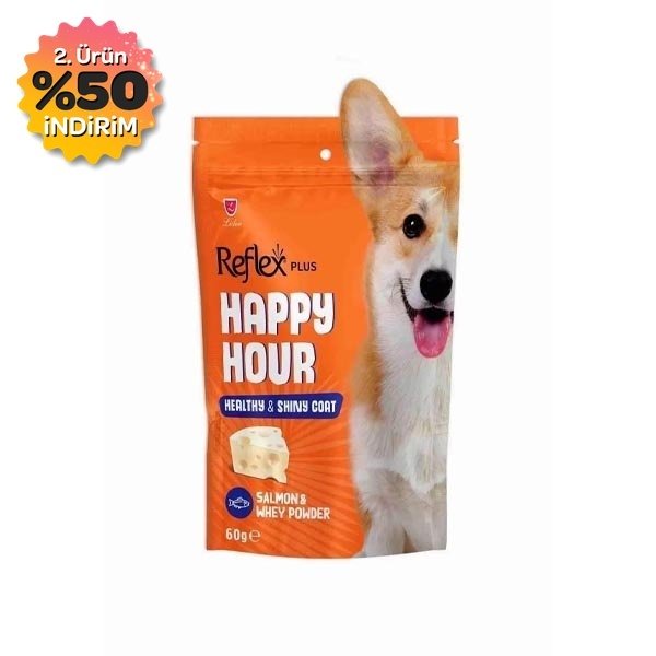 Reflex Plus Happy Hour Sağlıklı ve Parlak Tüyler İçin Destekleyici Köpek Ödül Maması 60 gr - 1
