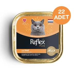Reflex Plus Jöle İçinde Parça Dana Etli Yetişkin Kedi Konservesi 85 Gr x 22 Adet