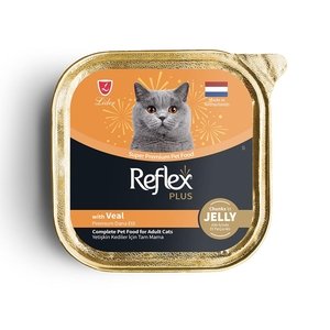 Reflex Plus Jöle İçinde Parça Dana Etli Yetişkin Kedi Konservesi 85gr