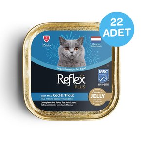 Reflex Plus Jöleli Morina Balıklı Kedi Konservesi 85 Gr x 22 Adet