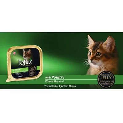 Reflex Plus Kitten Tavuk Etli Soslu Yavru Kedi Yaş Maması 100 Gr - 2