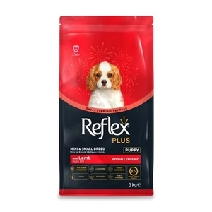 Reflex Plus Kuzu Etli Mini ve Küçük Irk Yavru Köpek Maması 3 Kg - 3
