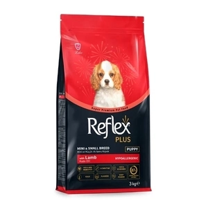 Reflex Plus Kuzu Etli Mini ve Küçük Irk Yavru Köpek Maması 3 Kg - 1