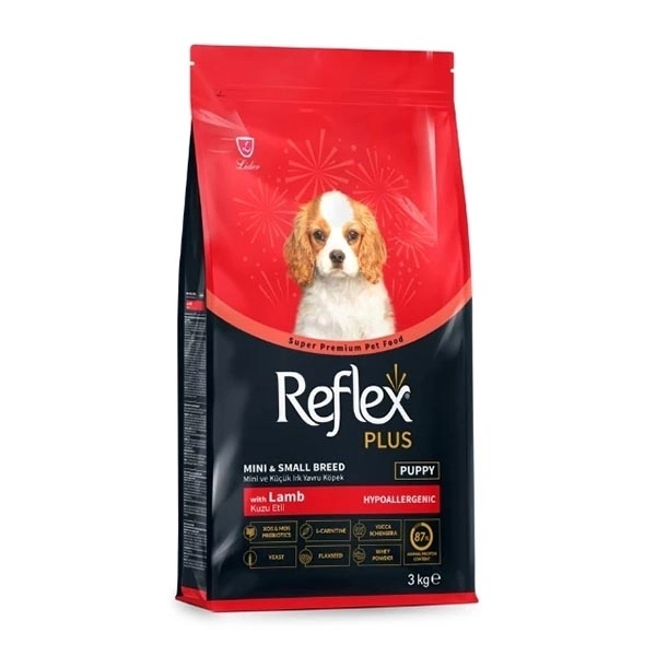 Reflex Plus Kuzu Etli Mini ve Küçük Irk Yavru Köpek Maması 3 Kg - 1