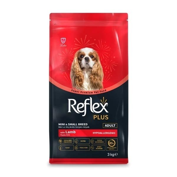 Reflex Plus Kuzu Etli Mini ve Küçük Irk Yetişkin Köpek Maması 3 Kg - 3