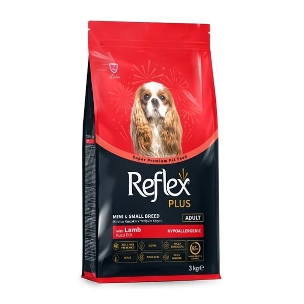 Reflex Plus Kuzu Etli Mini ve Küçük Irk Yetişkin Köpek Maması 3 Kg - 1