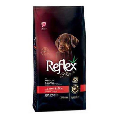 Reflex Plus Kuzulu & Pirinçli Yavru Köpek Maması 15 KG - 1