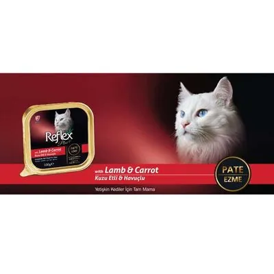 Reflex Plus Kuzulu ve Havuçlu Pate Yetişkin Kedi Konservesi 100 GR - 2