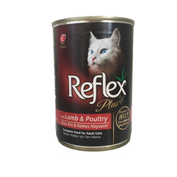 Reflex Plus Kuzulu Ve Kümes Hayvanlı Kedi Yaş Maması 400 GR