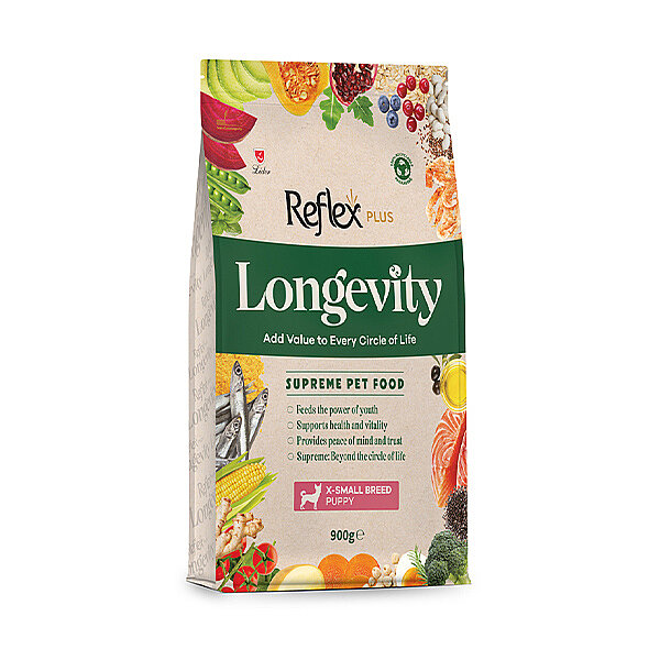Reflex Plus Longevity Hipoalerjenik Çok Küçük Irk Yavru Köpek Maması 900gr - 1