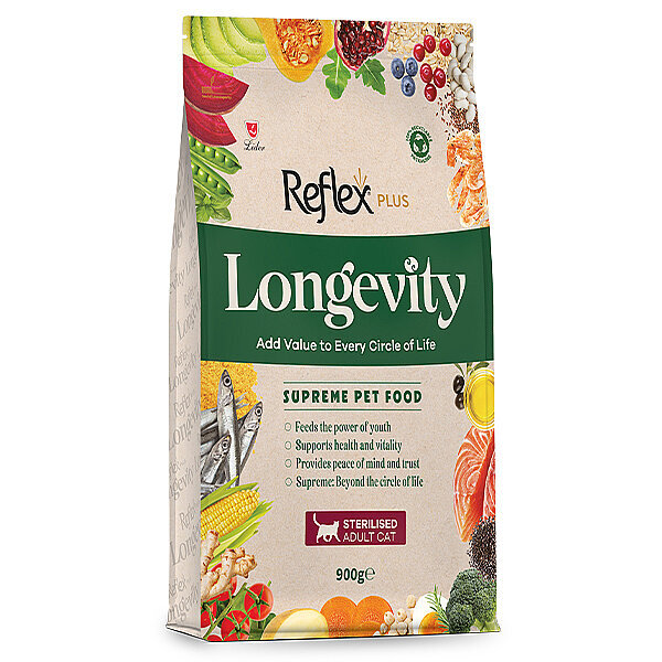 Reflex Plus Longevity Hipoalerjenik Kısırlaştırılmış Kedi Maması 900gr