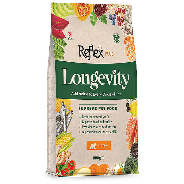 Reflex Plus Longevity Hipoalerjenik Yavru Kedi Maması 800gr