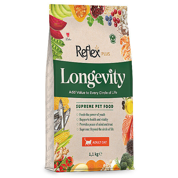 Reflex Plus Longevity Hipoalerjenik Yetişkin Kedi Maması 1,1kg