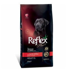 Reflex Plus Kuzulu & Pirinçli Orta ve Büyük Irk Köpek Maması 15 KG - 1