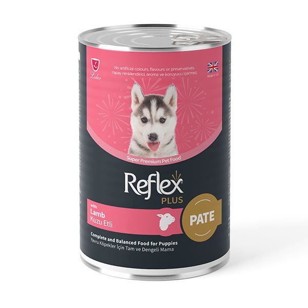 Reflex Plus pate içinde et parçacıklı yavru köpek maması 395 gr - 1