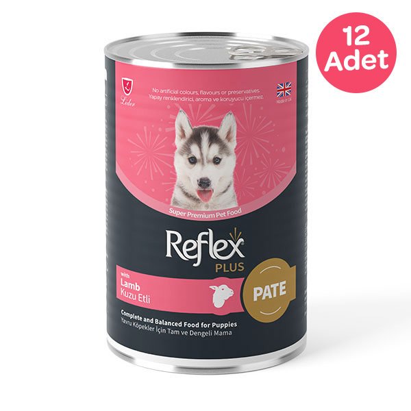Reflex Plus pate içinde et parçacıklı yavru köpek maması 395 gr x 12 - 1