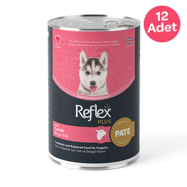 Reflex Plus Ezme İçinde Et Parçacıklı Yavru Köpek Yaş Maması 395 g (12 Adet) - 1