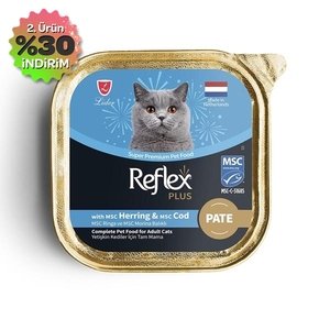 Reflex Plus Pate Ringa Ve Morina Balıklı Kedi Konservesi 85 GR