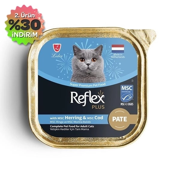 Reflex Plus Pate Ringa Ve Morina Balıklı Kedi Konservesi 85 GR - 1