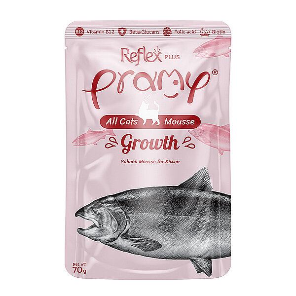 Reflex Plus Pramy Growth Somonlu Mousse Yavru Kedi Yaş Maması 70 g - 1