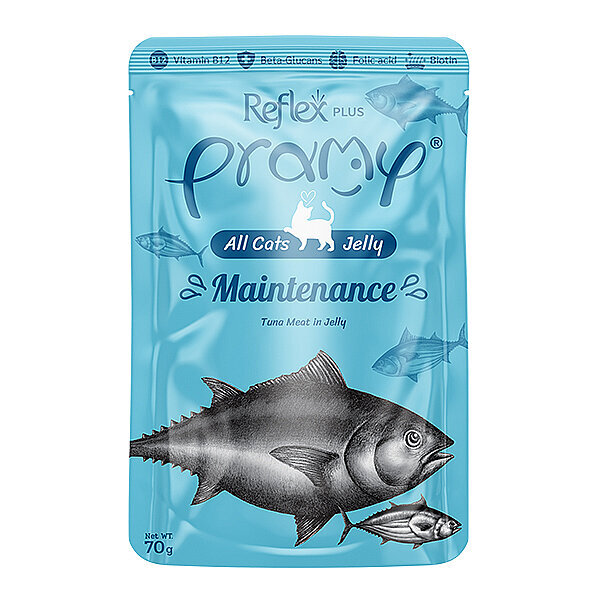 Reflex Plus Pramy Maintenance Jöle İçinde Yağsız Ton Balıklı Kedi Yaş Maması 70 g
