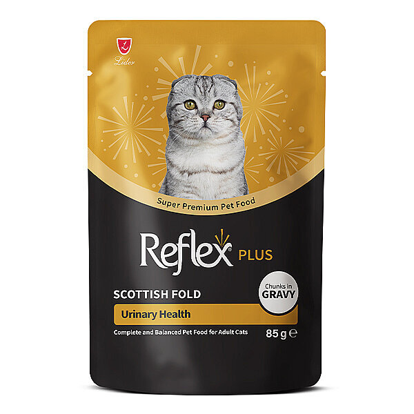 Reflex Plus Scottish Fold Yetişkin Kedi Yaş Maması 85 g