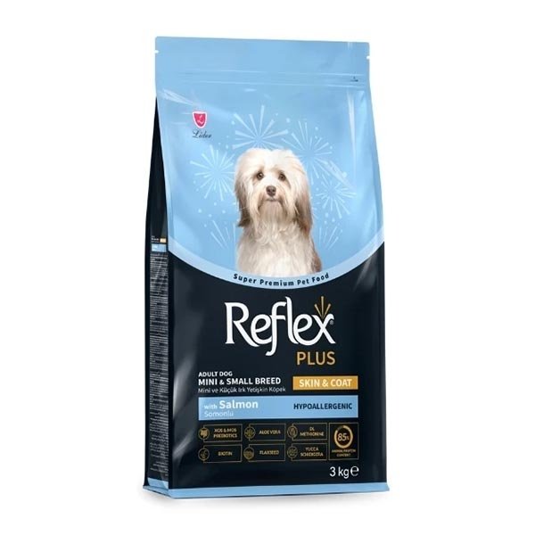 Reflex Plus Skin&Coat Somonlu Mini ve Küçük Irk Yetişkin Köpek Maması 3 Kg - 1