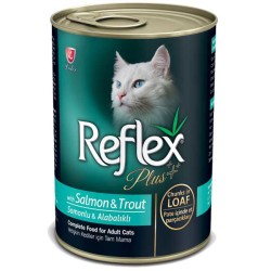 ​Reflex Plus Somon ve Alabalıklı Kedi Yaş Maması Et Parçacıklı 400 GR