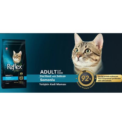 Reflex Plus Somonlu Kısırlaştırılmış Kedi Maması 1.5 kg - 2