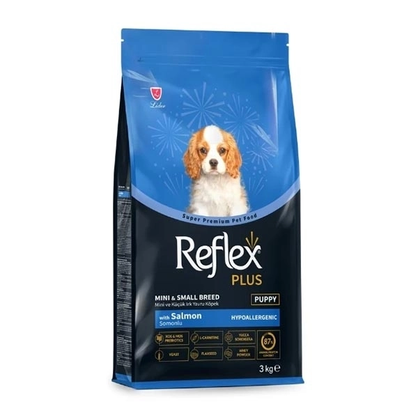 Reflex Plus Somonlu Mini ve Küçük Irk Yavru Köpek Maması 3 Kg - 1