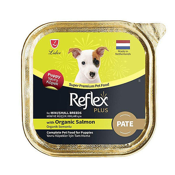 Reflex Plus Somonlu Mini ve Küçük Irklar İçin Yavru Köpek Konservesi 85 Gr