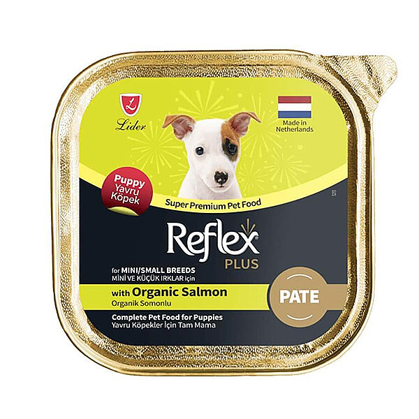 Reflex Plus Somonlu Mini ve Küçük Irklar İçin Yavru Köpek Konservesi 85 Gr - 1