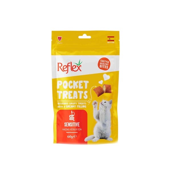 Reflex Pocket Treats Hassas Kediler için 60g - 1