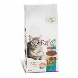 Reflex Renkli Taneli Tavuklu Kedi Maması 15 KG