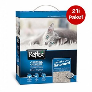 Reflex Sensitive Kokusuz Kedi Kumu 10 Lt x 2 Adet