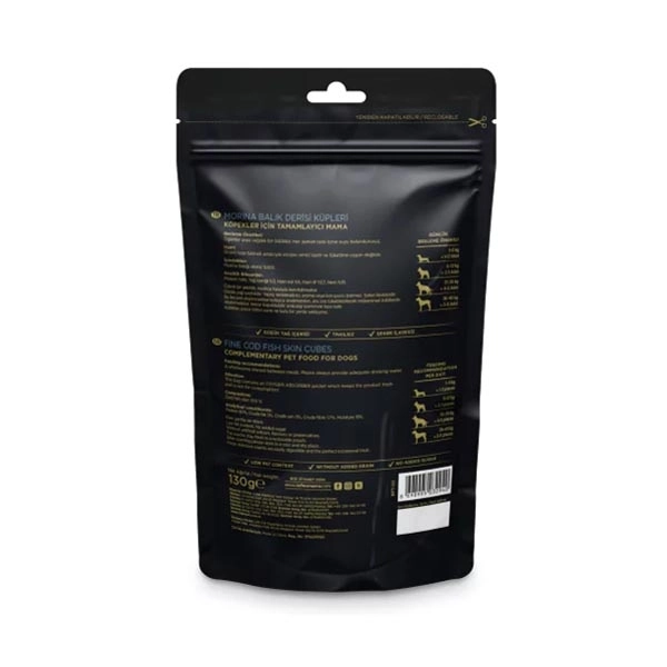 Reflex Snackies Natural Balık Derisi Küpleri Tahılsız Köpek Ödül Maması 130gr - 2