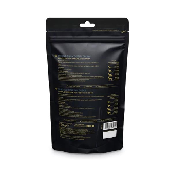 Reflex Snackies Natural Balık Derisi Küpleri Tahılsız Köpek Ödül Maması 130gr - 2
