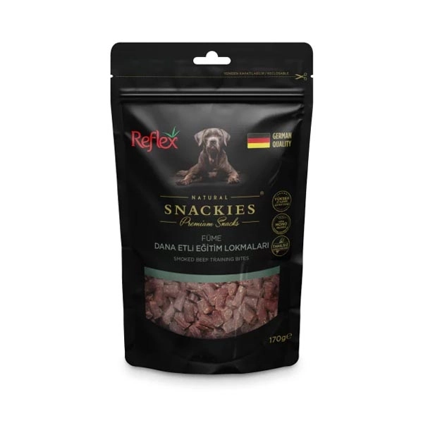Reflex Snackies Natural Füme Dana Etli Tahılsız Köpek Eğitim Lokmaları 170gr - 1
