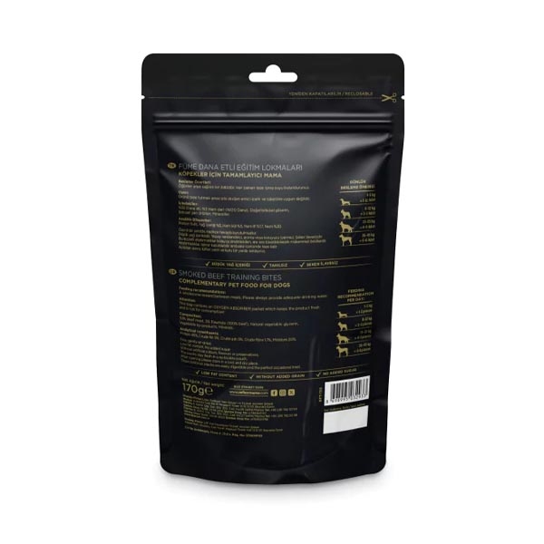 Reflex Snackies Natural Füme Dana Etli Tahılsız Köpek Eğitim Lokmaları 170 g - 2