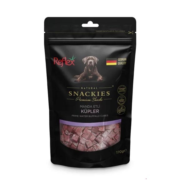 Reflex Snackies Natural Manda Etli Küp Tahılsız Köpek Ödül Maması 170 g - 1