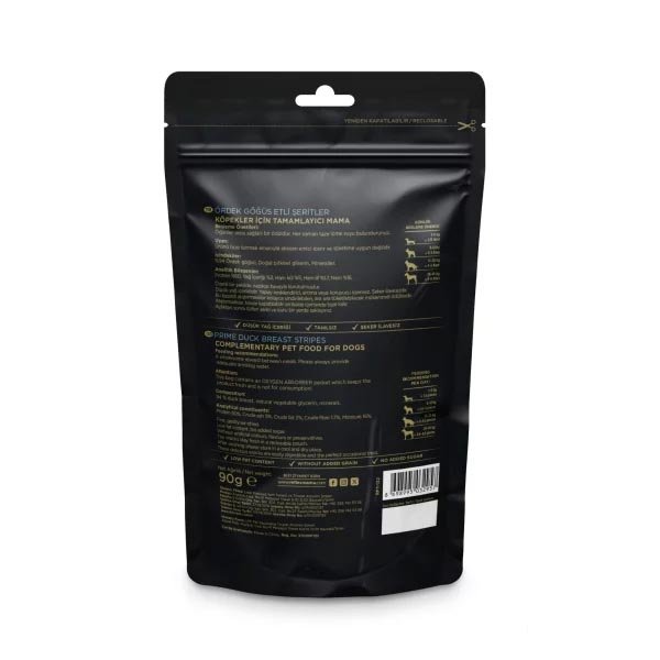 Reflex Snackies Natural Ördek Göğüs Etli Şerit Tahılsız Köpek Ödül Maması 90gr - 2