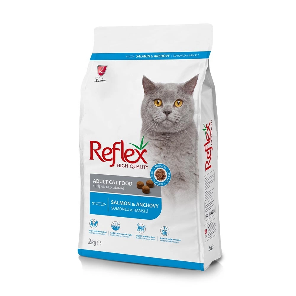Reflex Somonlu ve Hamsili Yetişkin Kedi Maması 2 Kg - 2