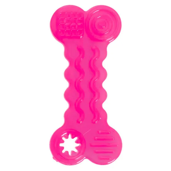 Flamingo Tırtıklı Kemik Köpek Oyuncağı 10 cm - 1