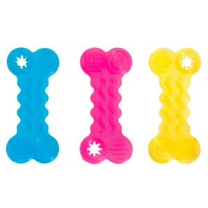 Flamingo Tırtıklı Kemik Köpek Oyuncağı 10 cm - 2