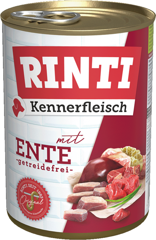Rinti Kennerfleisch Ördekli Yetişkin Köpek Konservesi 400 Gr - 1