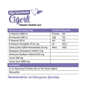 Ro-Cat Ciğerli Yetişkin Yaş Kedi Maması 85 Gr - 3