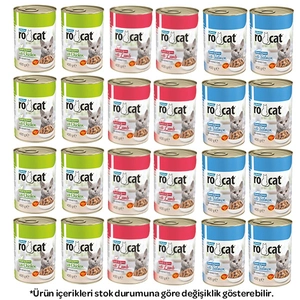 Ro-Cat Karışık Kedi Yaş Maması 400 gr X 24 Adet
