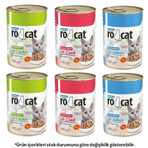 Ro-Cat Karışık Kedi Yaş Maması 400 gr X 6 Adet